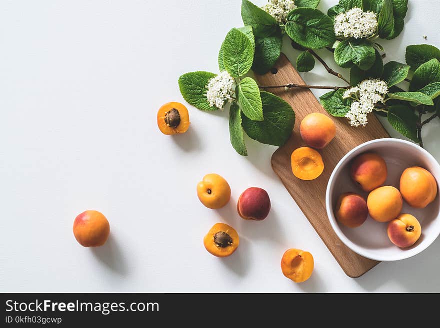 Apricot Fruits on Bowl