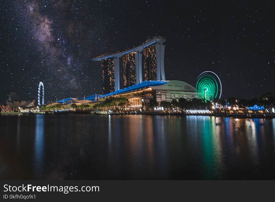 Scenic View of City During Night Time