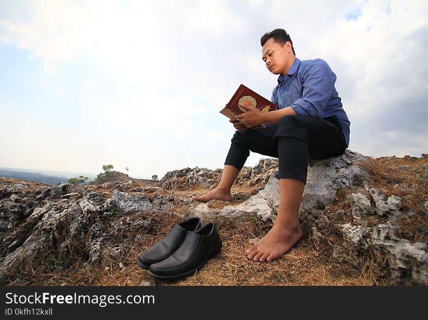 Man Reading a Book