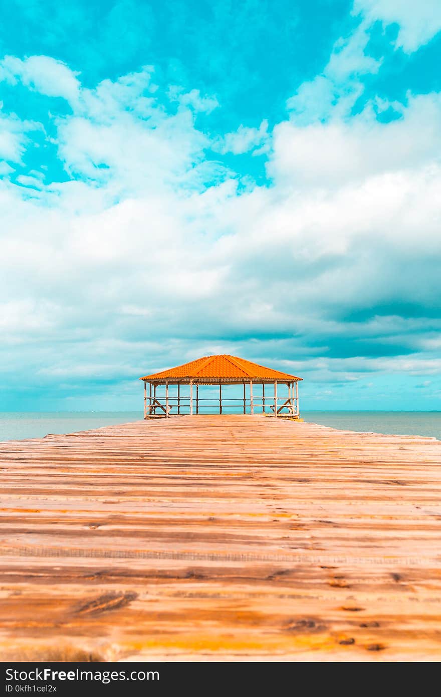 Brown Wooden Hut