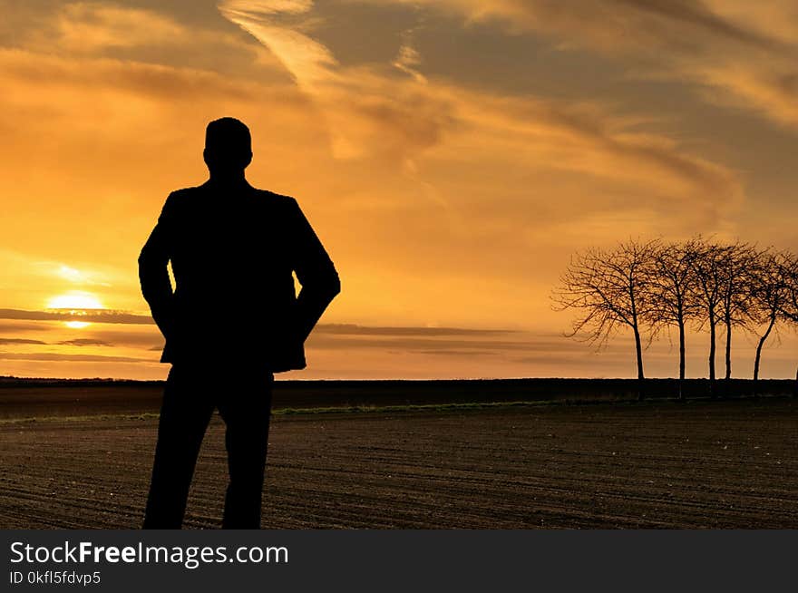 Sky, Silhouette, Sunrise, Sunset