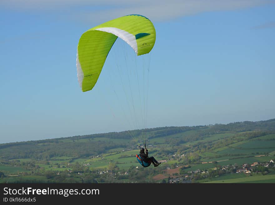 Paragliding, Air Sports, Sky, Parachuting