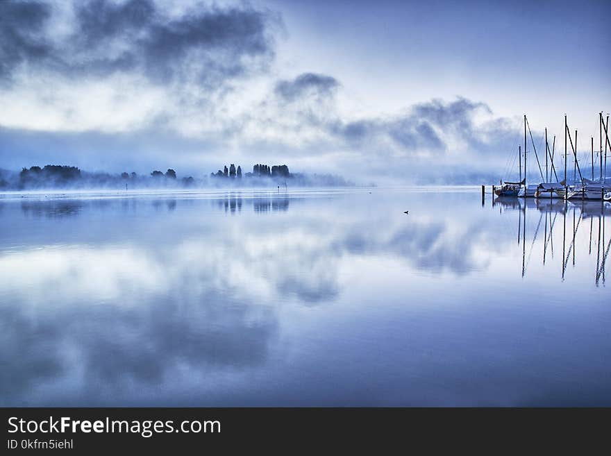 Reflection, Water, Sky, Calm