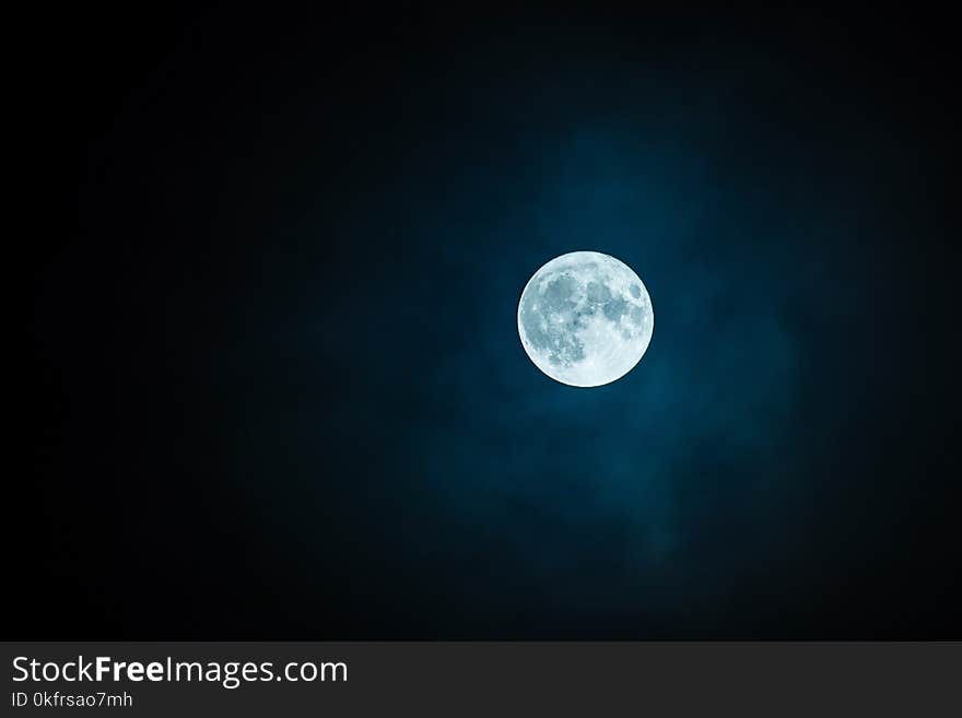 Moon, Sky, Atmosphere, Night