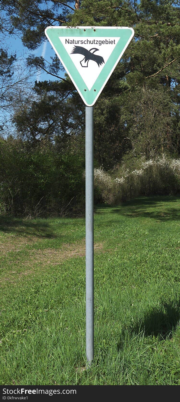 Grass, Nature Reserve, Sign, Signage