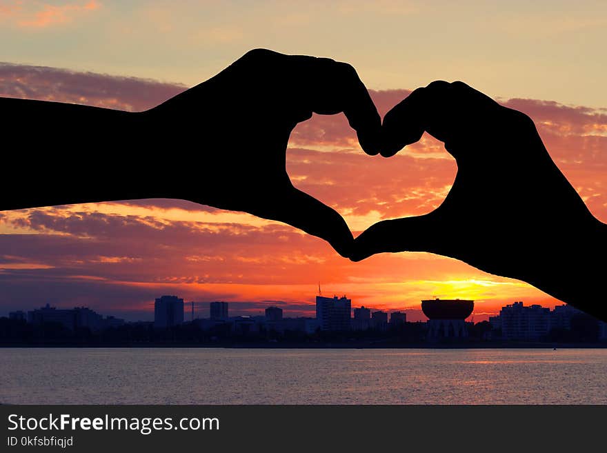 Sunset in kazan city