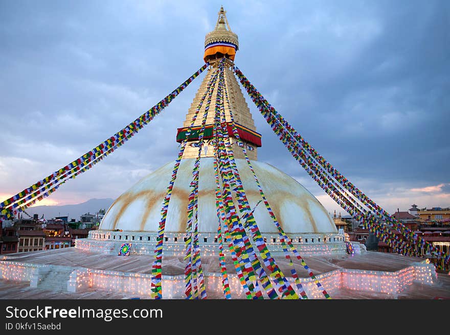 Boudhanath, Boudnath, Boudha Stupa in Kathmandu, Nepal