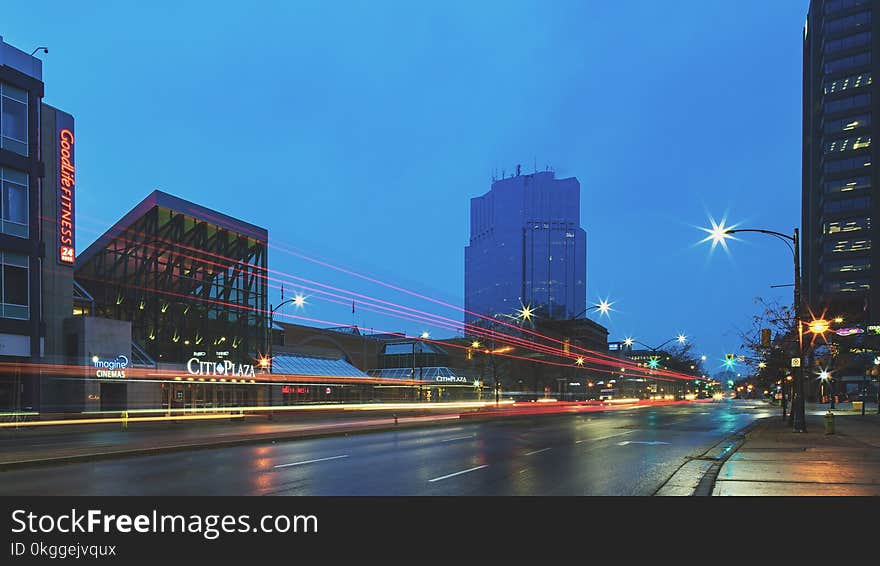 Long-exposure Photography of Highway During Evening