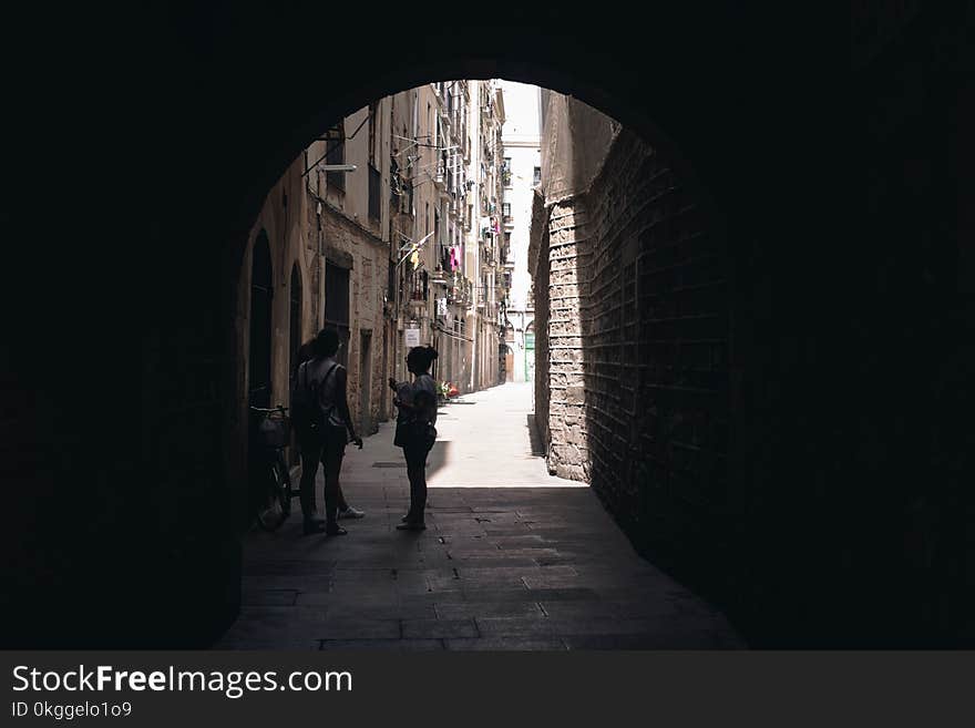 Photo of People Talking in the Street