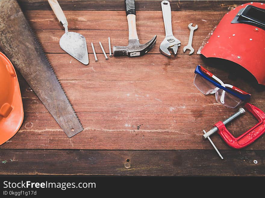 Flat Lay Photography of Hand Tools