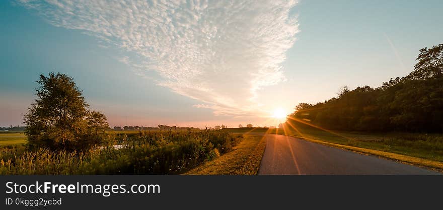 Photo of Road during Sunrise