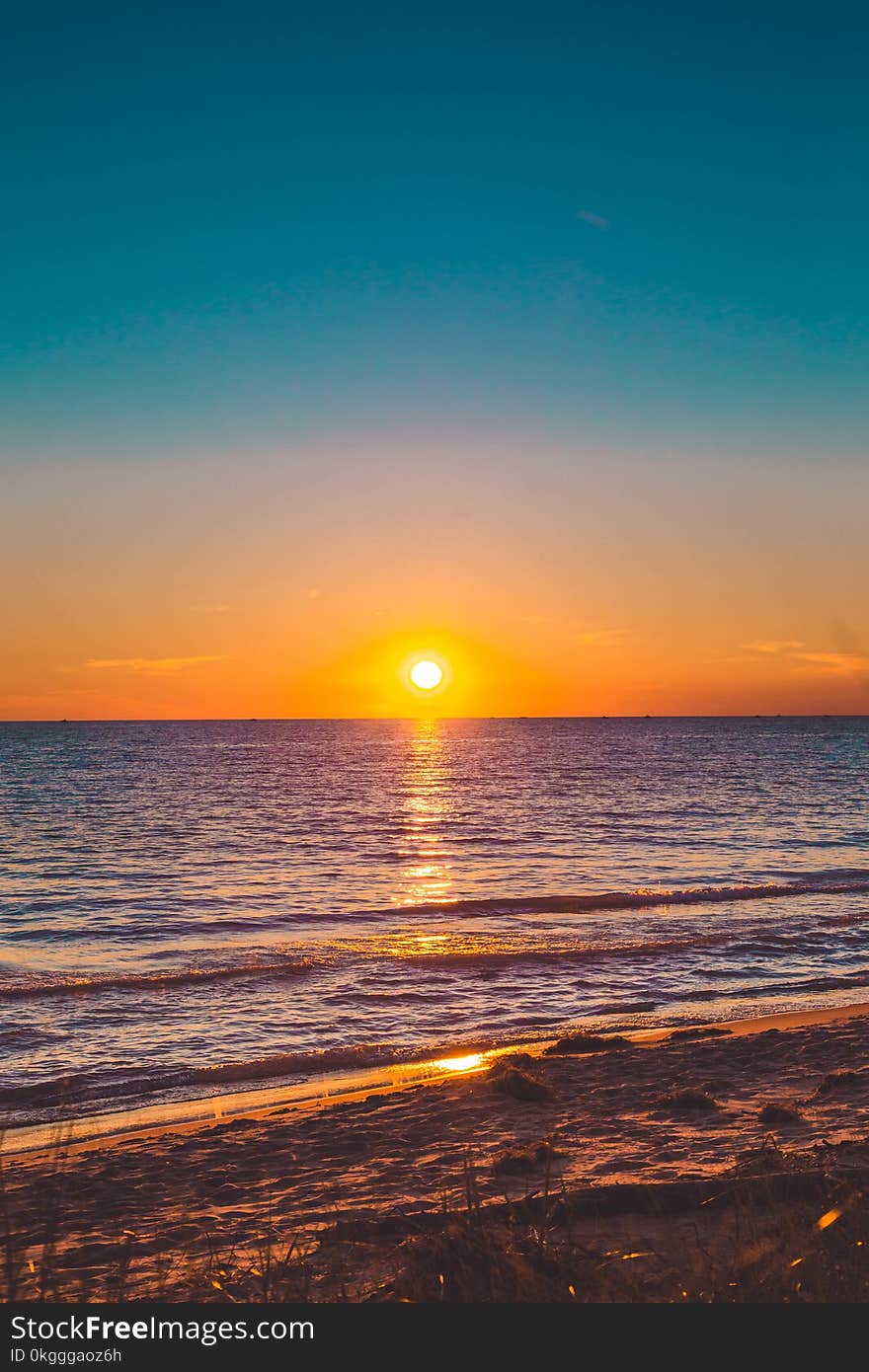 Seashore during Sunset