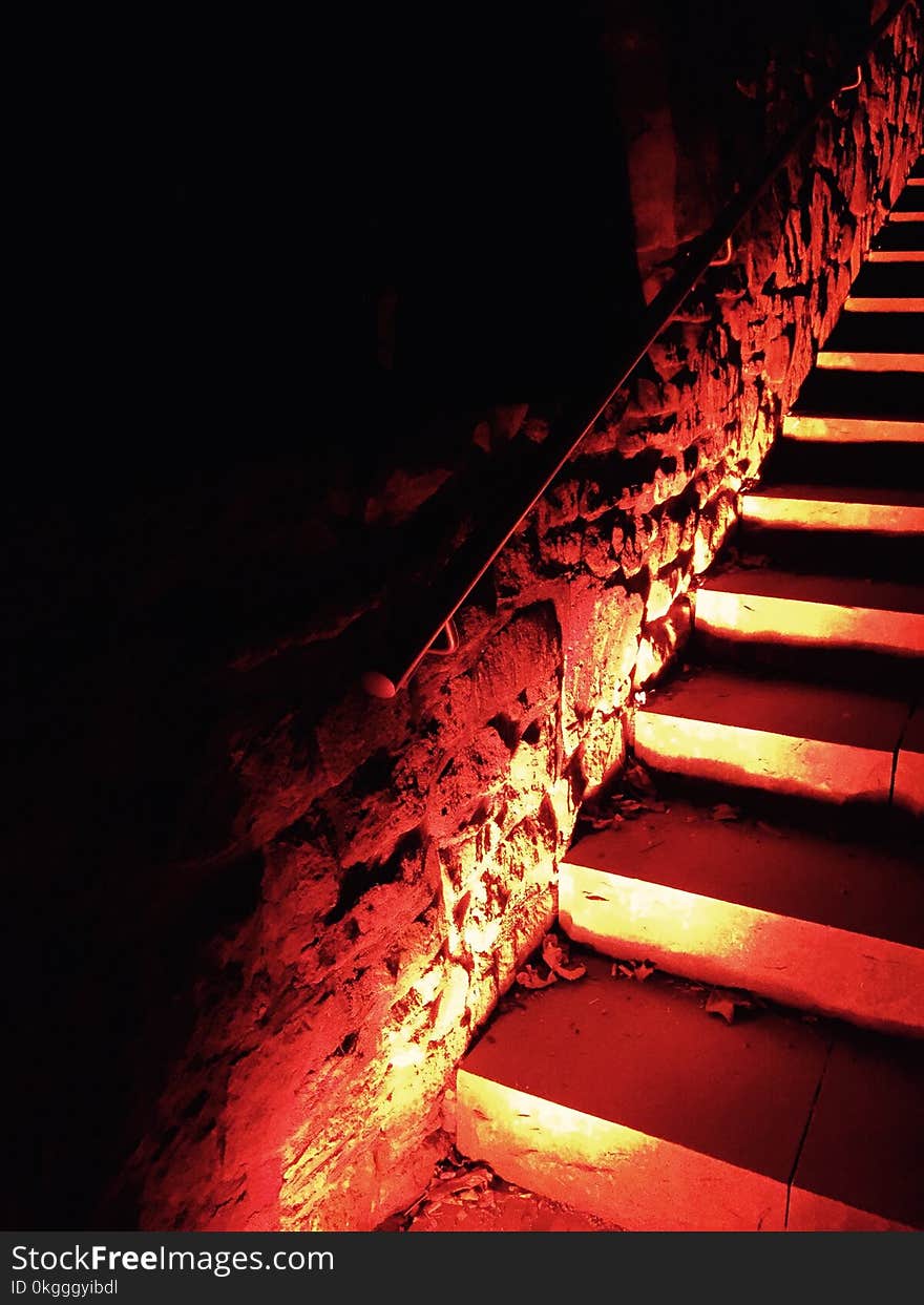 Photo of Lit Stairs