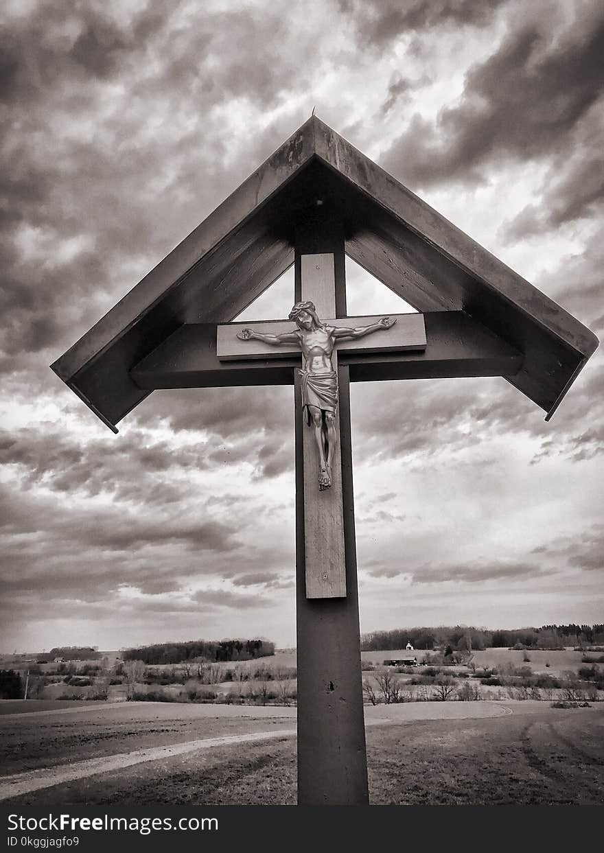 Brown Wooden Crucifix Photography