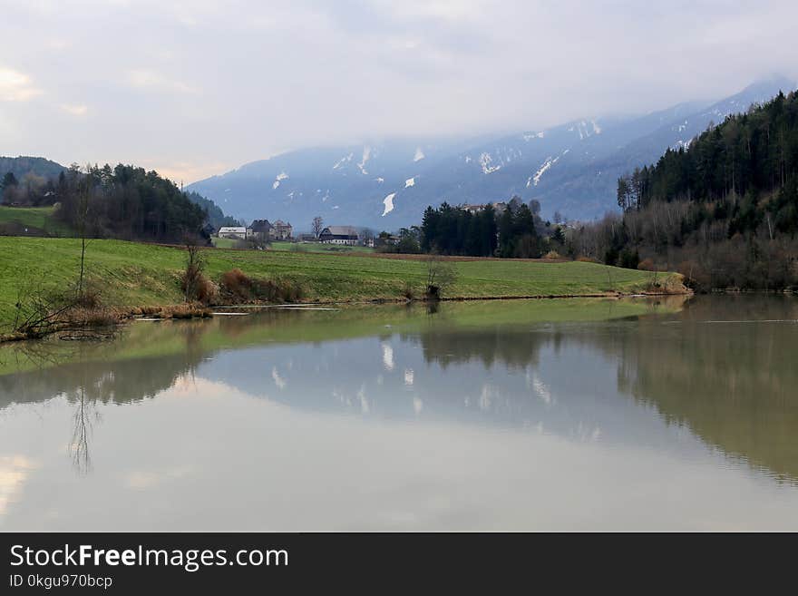 Landscape Photography of Green Grass Field Near River