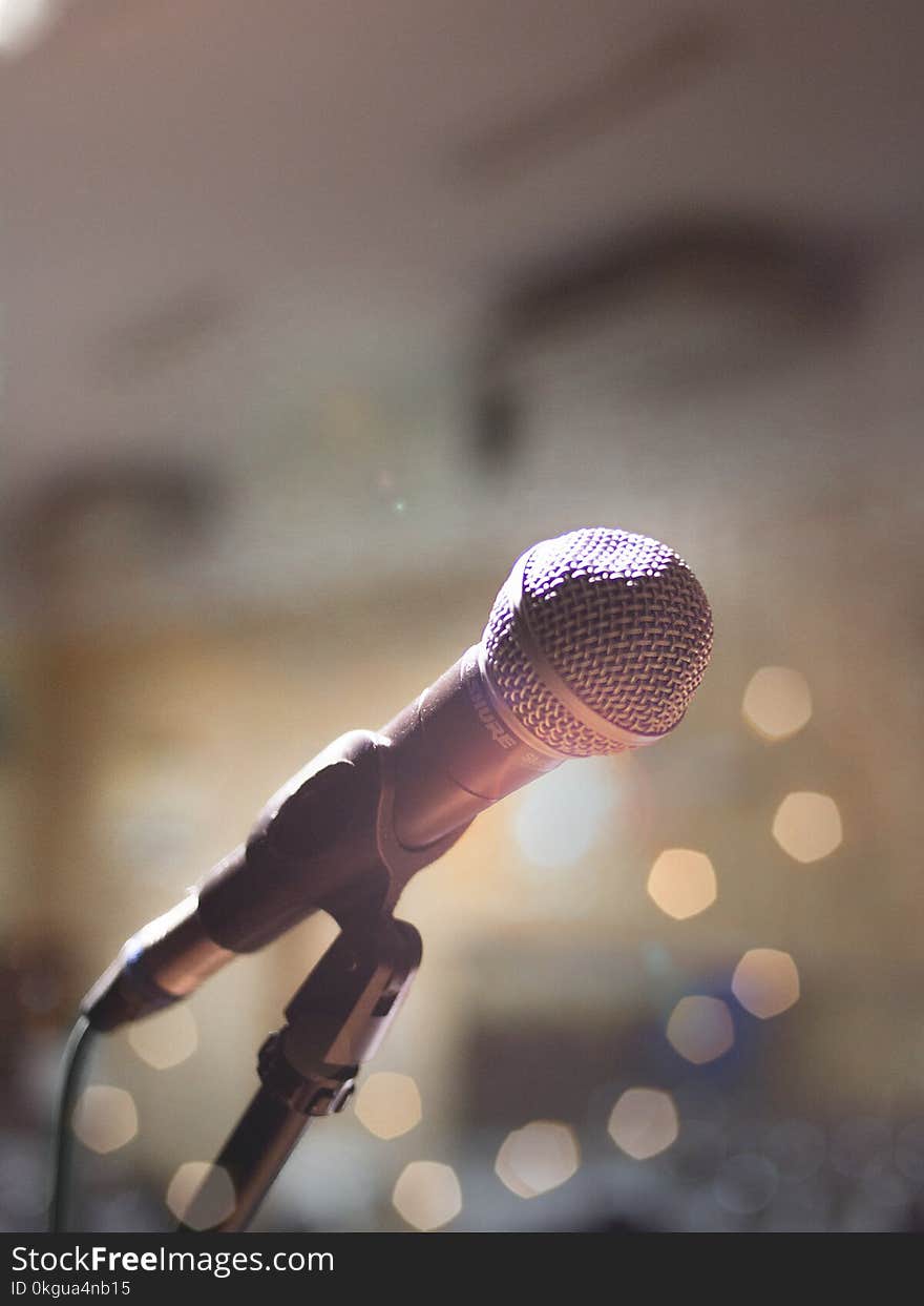 Close-Up Photography of Microphone