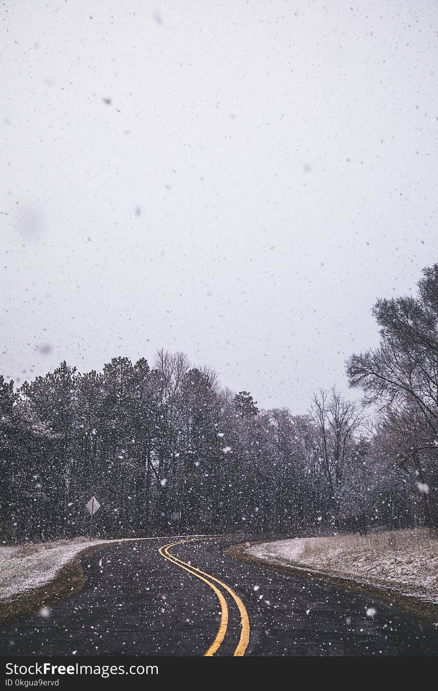 Photography of Roadway During Winter