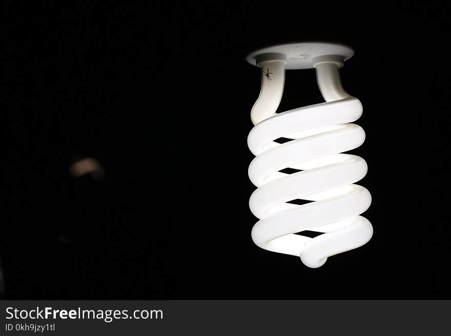 Close-Up Photography of Spiral Lightbulb