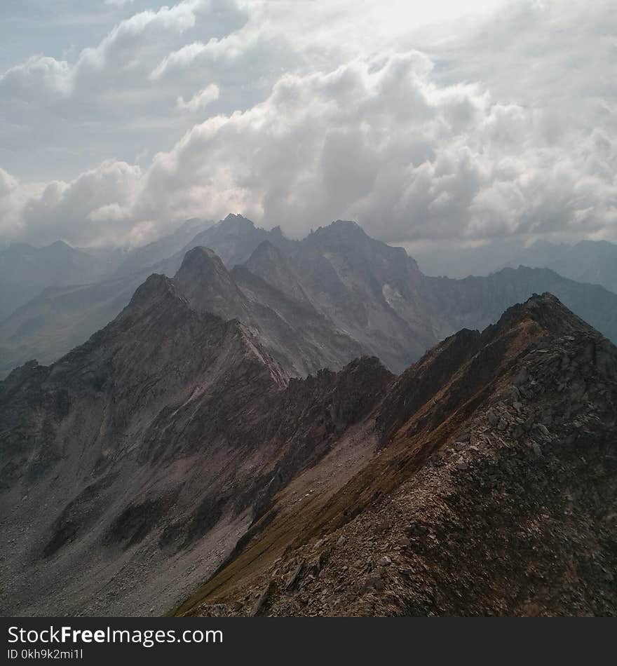 Brown and Gray Mountain