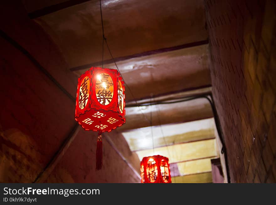 Photo of Hanging Chinese Lamps