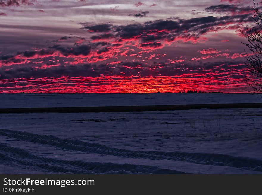 Seashore in Golden Hour Photography