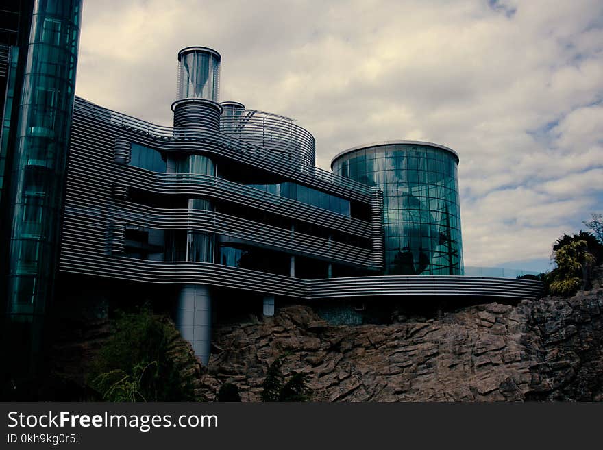 Low Angle Shot of Glass Building