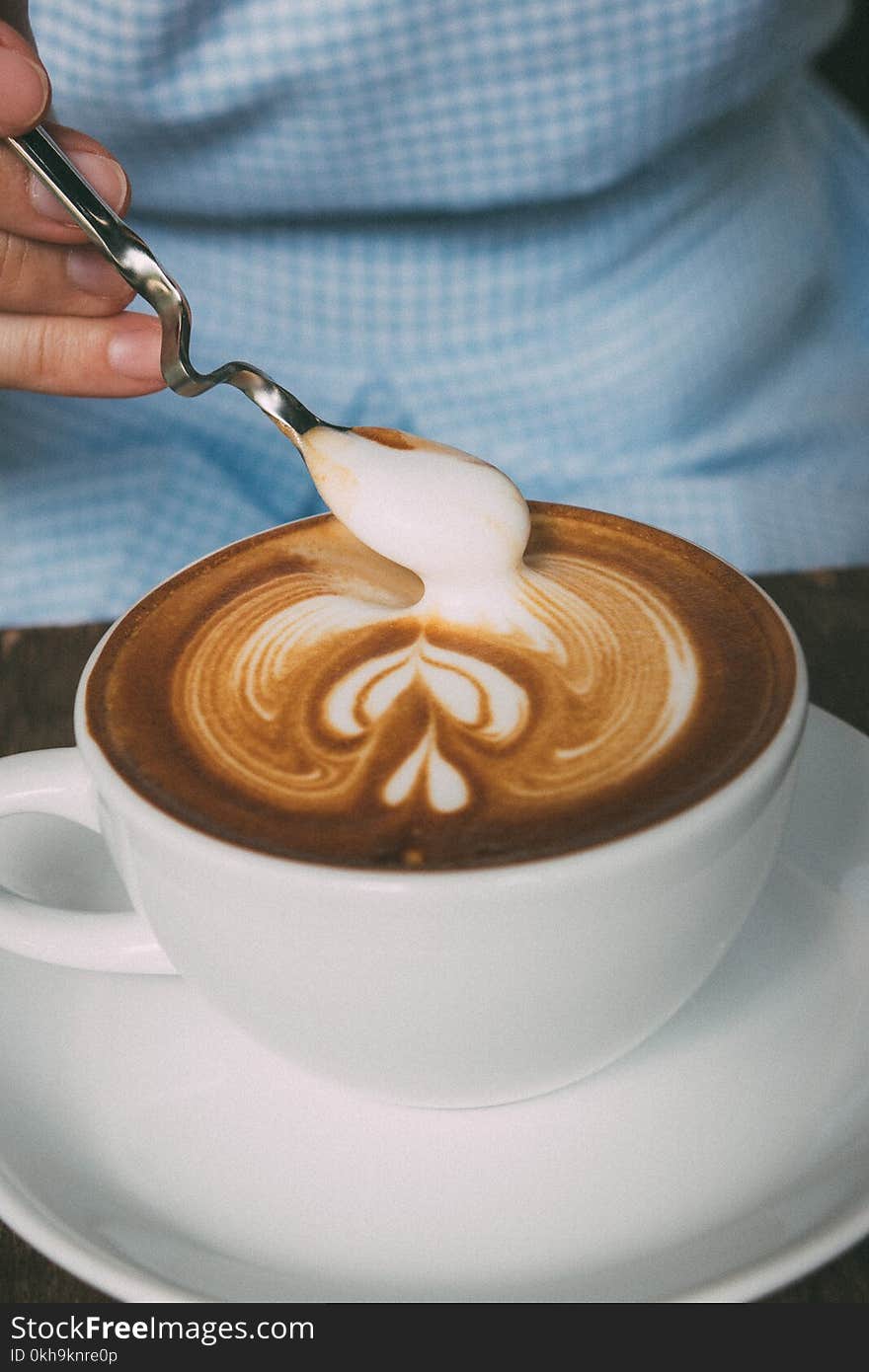 Close-Up Photography of Latte Art