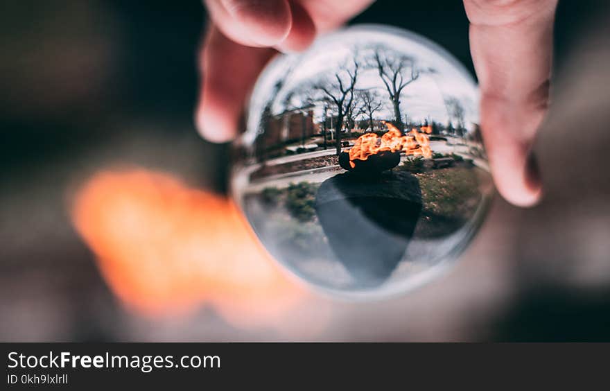 Glass Sphere in Hand