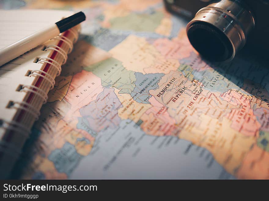 Selective Focus Photography of World Map