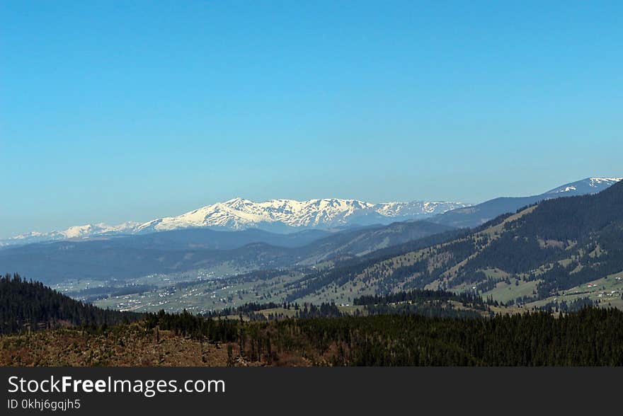 Carpathian Mountains Seen From Vatra Dornei