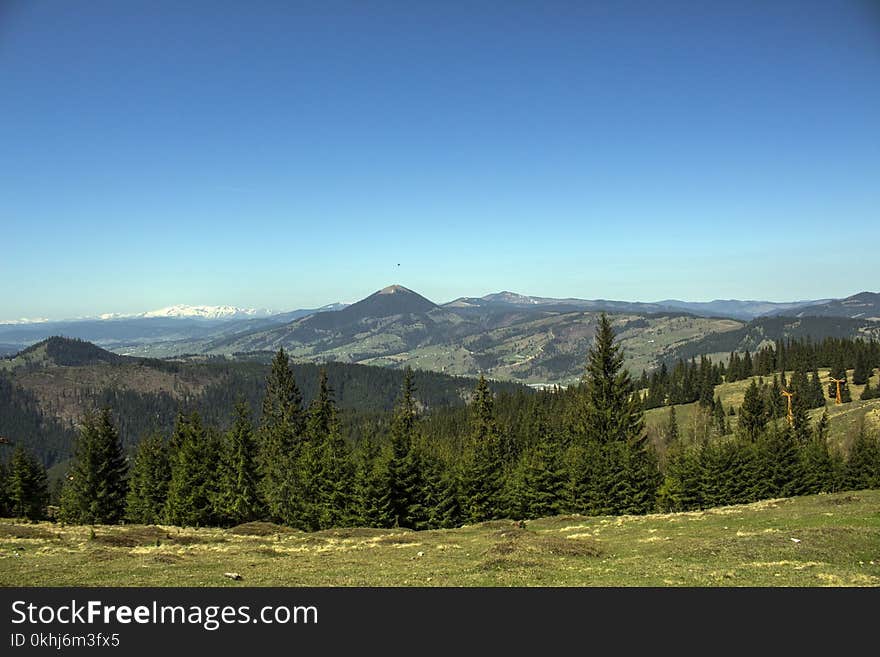 Carpathian Mountains seen from Vatra Dornei