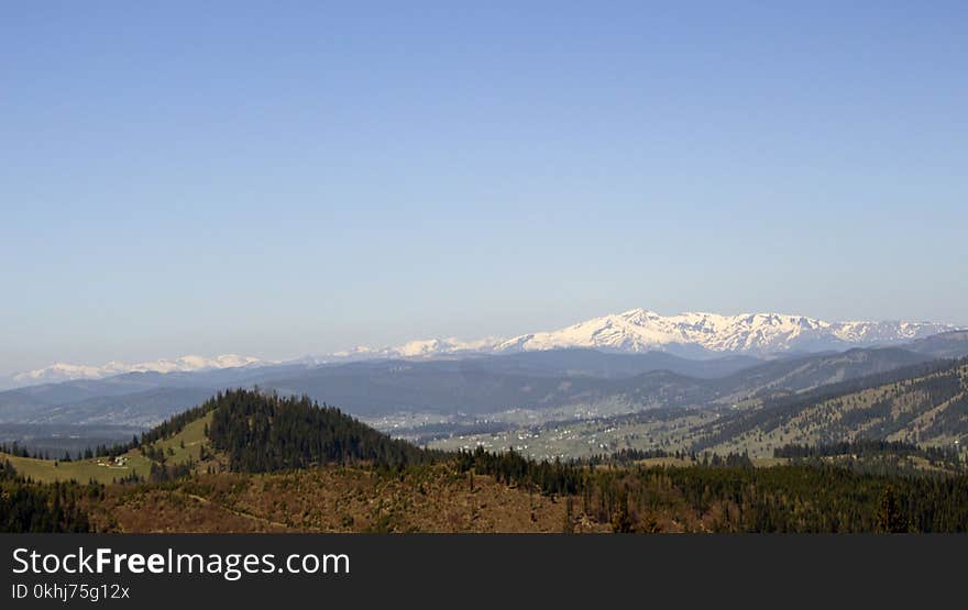 Carpathian Mountains Seen From Vatra Dornei