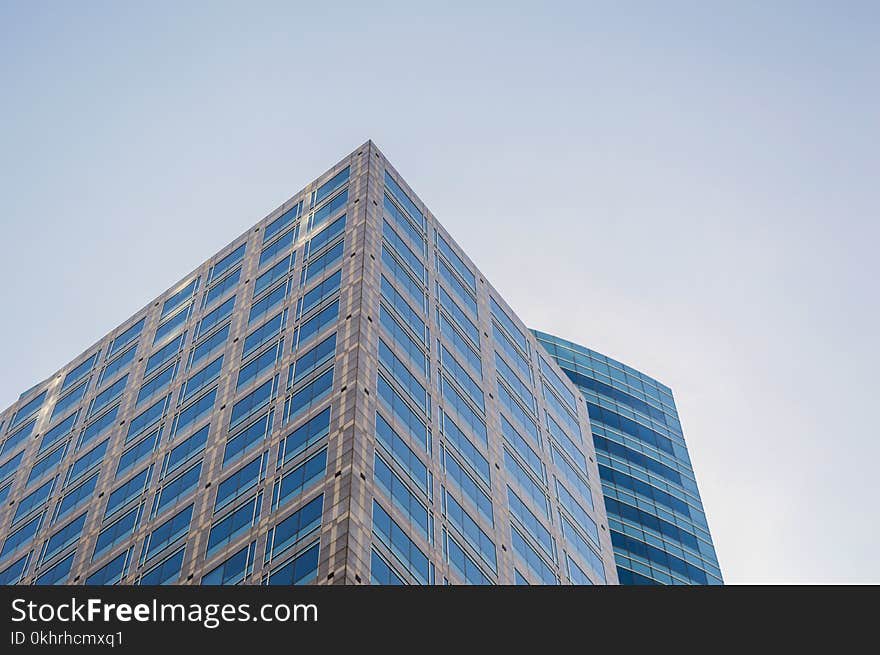 Blue and Grey Building