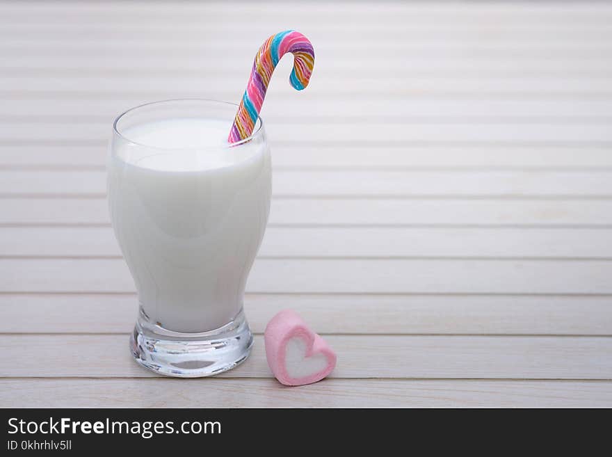 Photo of Milkshake Near Heart Shaped Marshmallow