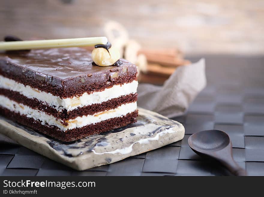 Chocolate Cake Slice