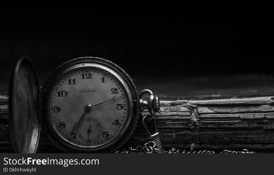 Grayscale Photography of Silver Watch