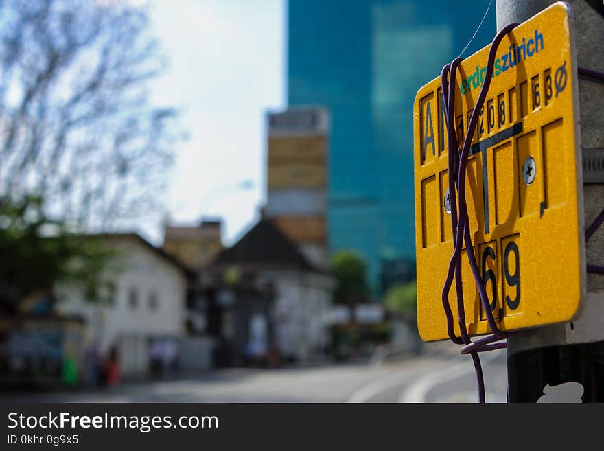 Close-up Photography of Road Signage