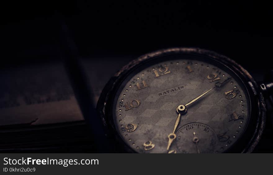 Close-up Photography of Vintage Watch