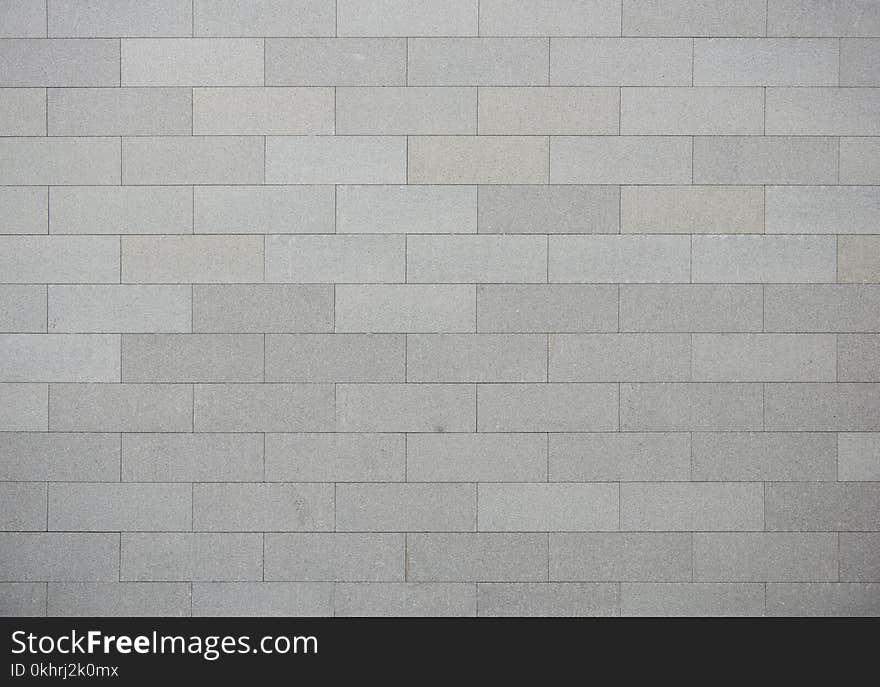 Grey Concrete Brick Wall