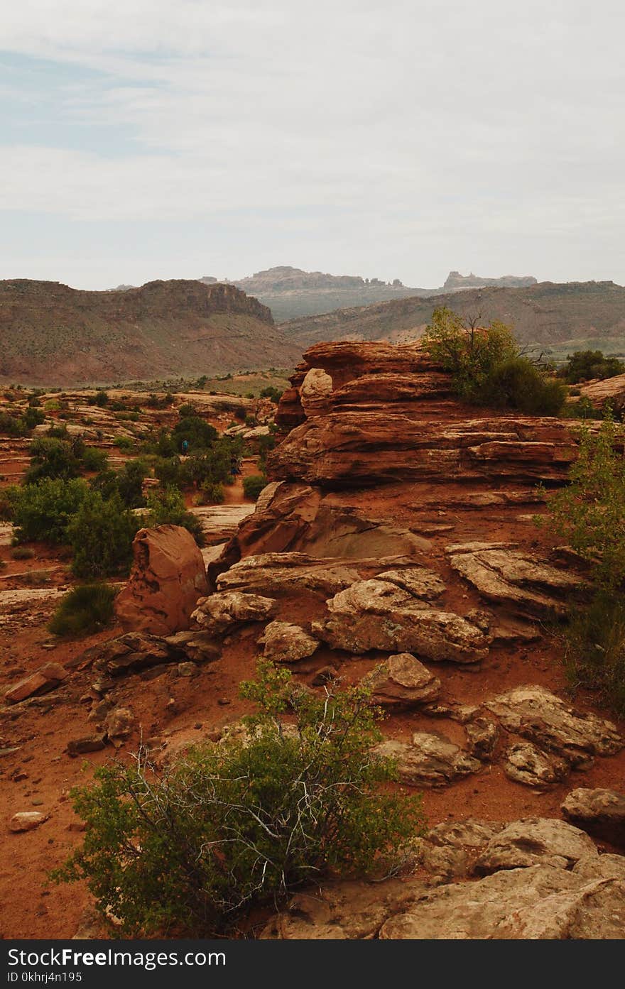 Brown Rocky Mountain Under White Cloudy Sky