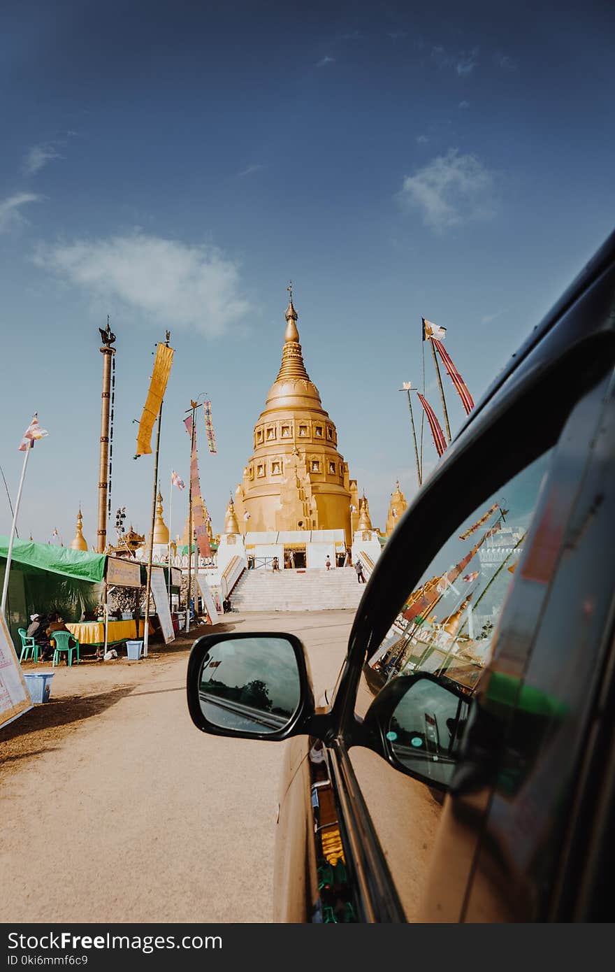 Brown Hindu Temple Under Blue Sky