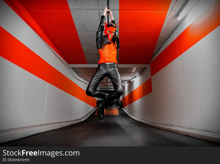 Person Hanged on Tunnel