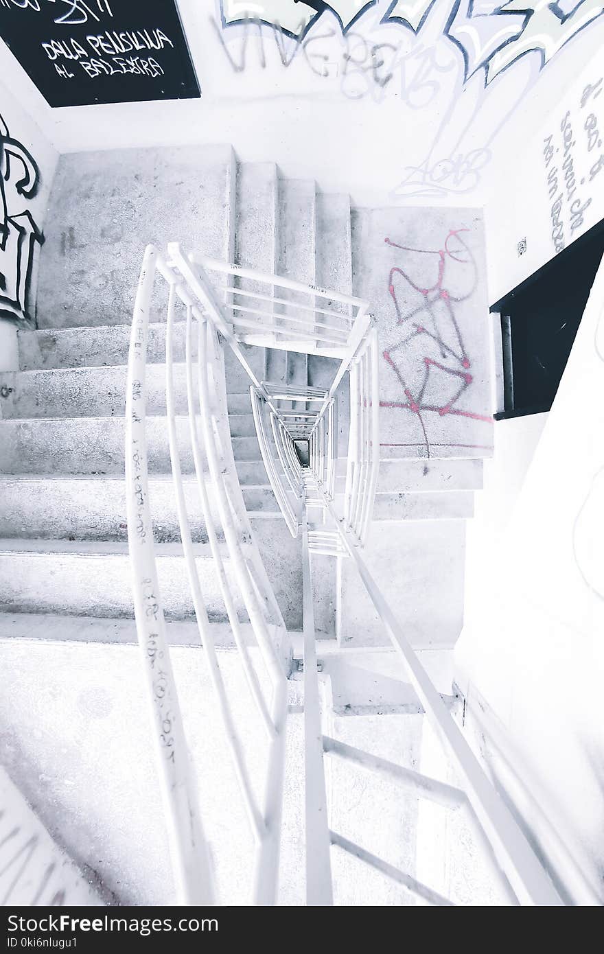 White Spiral Staircase