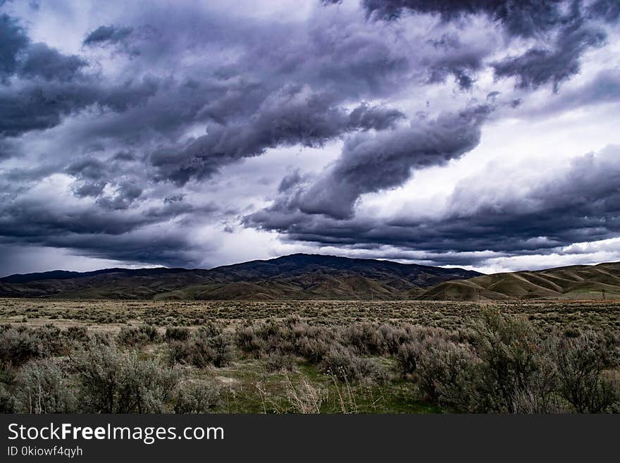 Mountains Under Cloudy Sky