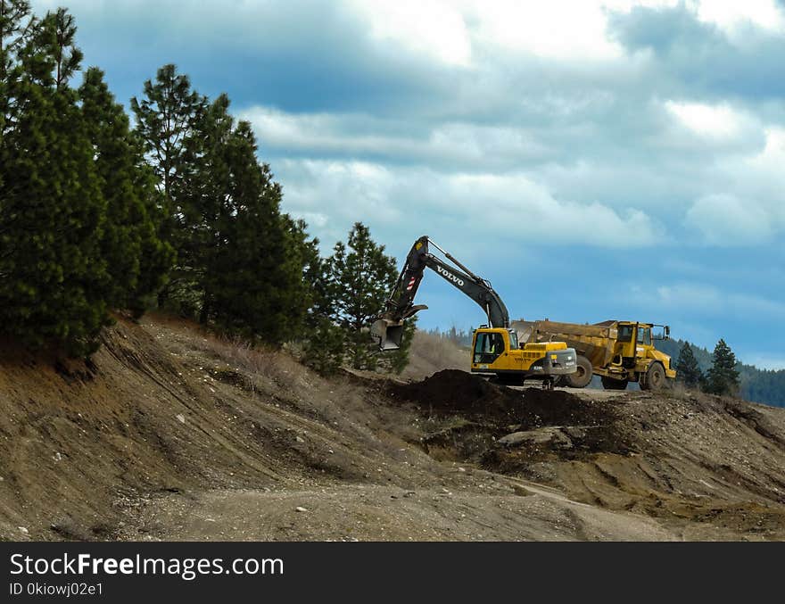 Yellow Excavator