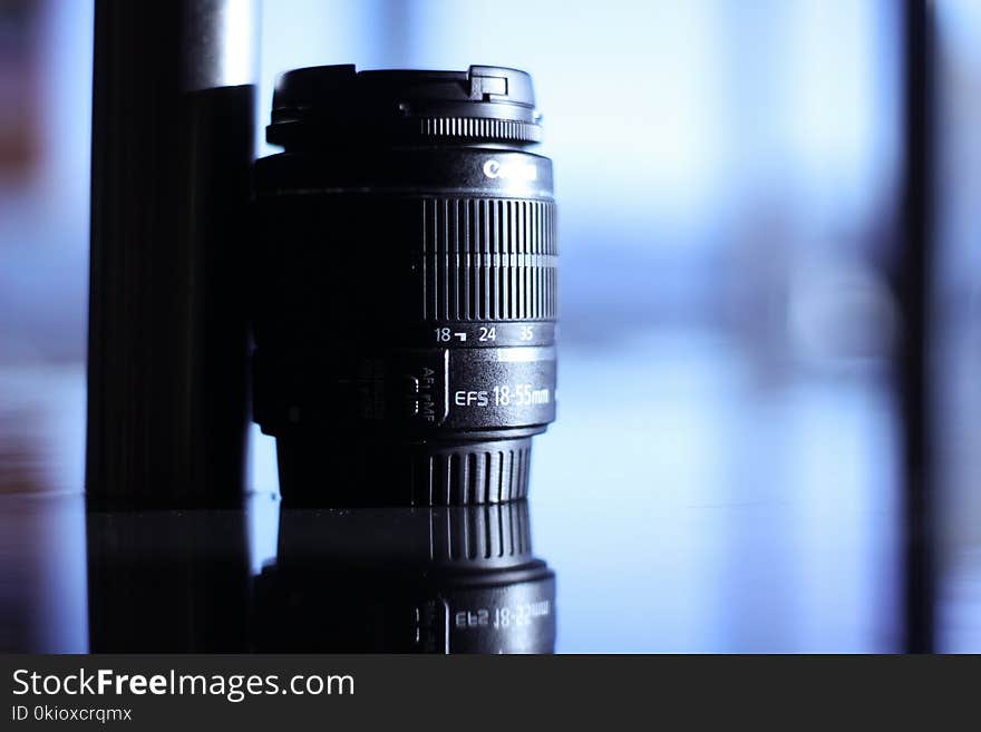 Tilt Lens Photography of Black Camera Lens