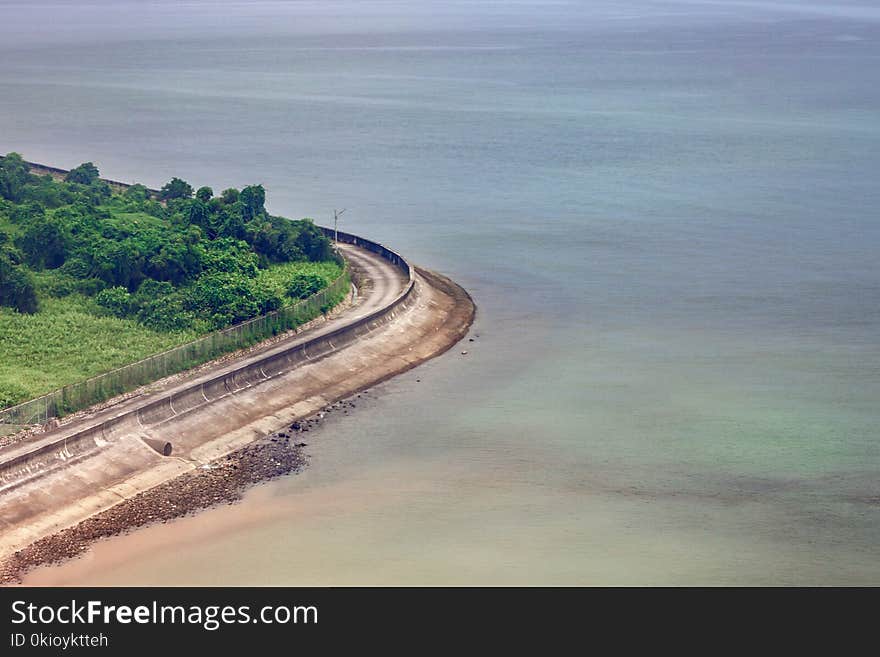 Aerial Photo of Body of Water