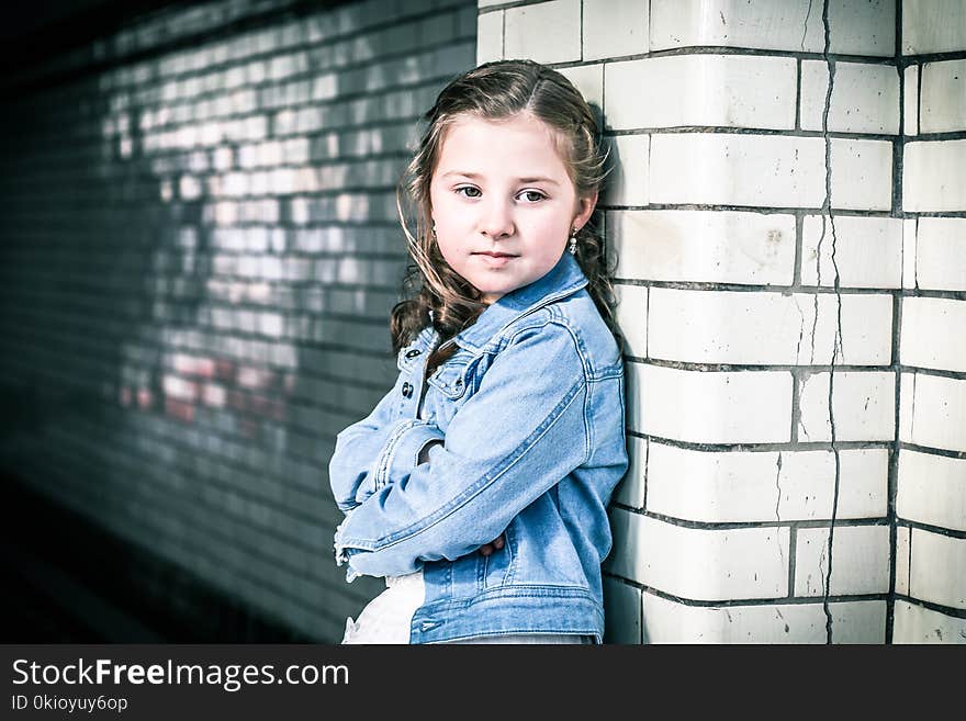 Girl&#x27;s Blue Denim Jacket