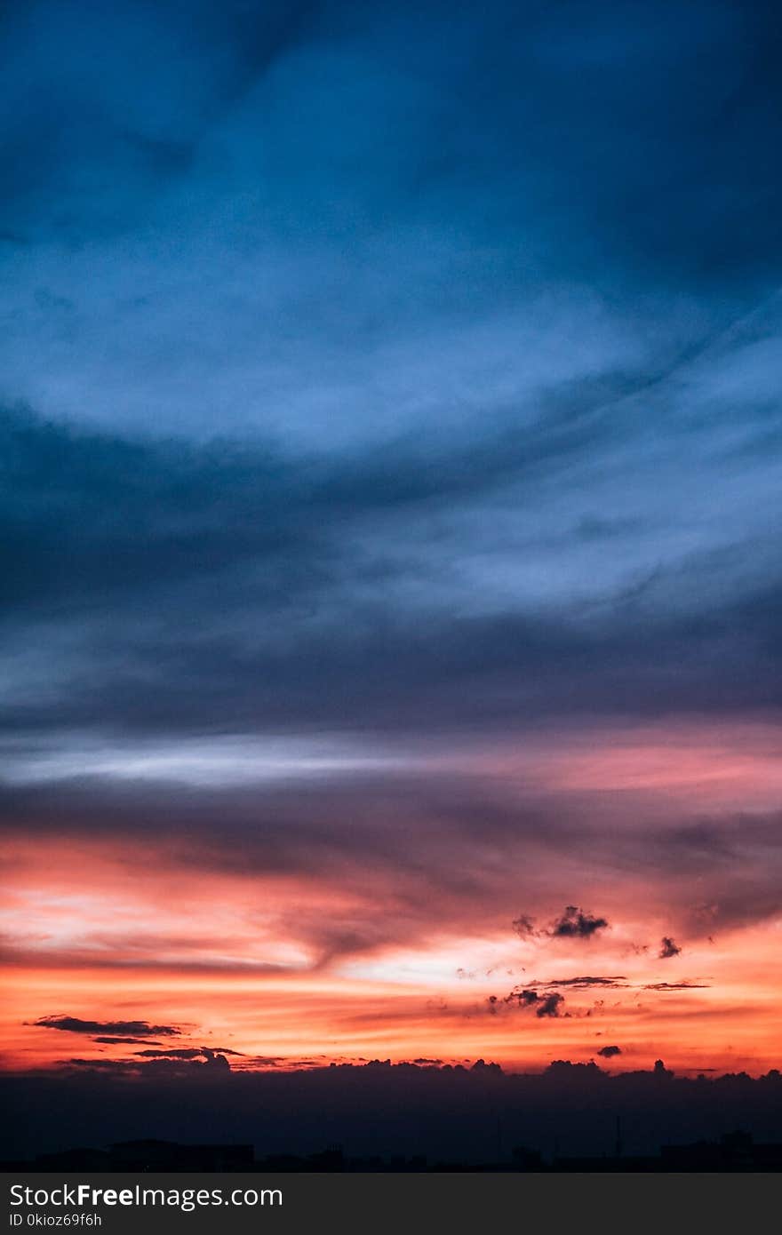 Photo of Blue Sky during Golden Hour