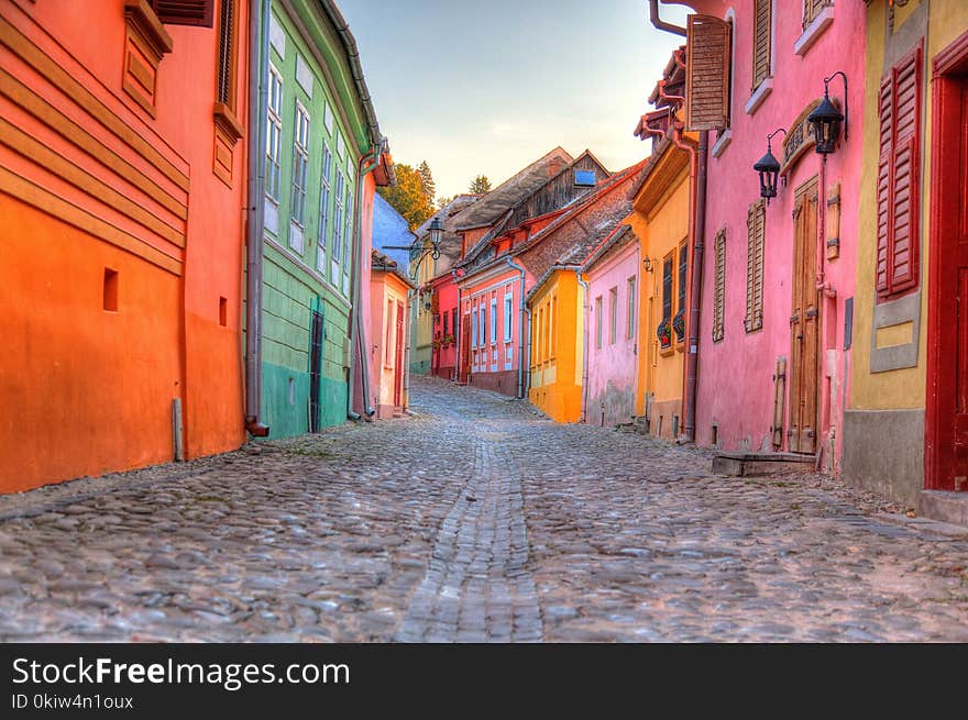 Town, Alley, Street, Infrastructure